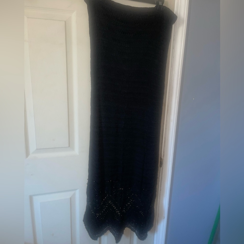 Chico's Black Crochet Maxi Skirt - Picture 3 of 4
